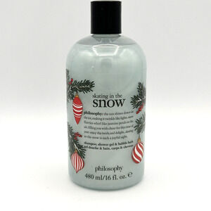 Philosophy‎ Skating In The Snow 3 in 1 Shampoo Bath Shower Gel 16oz / 480ml New